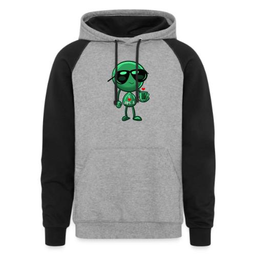 Smoon_I love Mrs S Green - Unisex Colorblock Hoodie