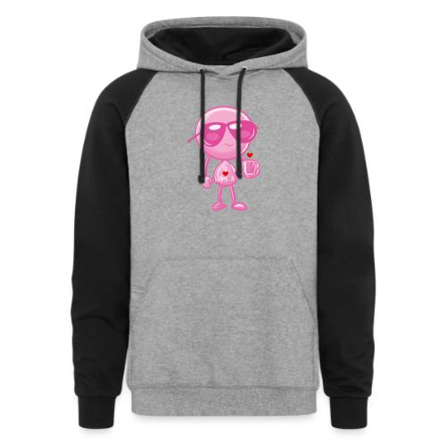 Smoon_I love Mrs S Pink - Unisex Colorblock Hoodie
