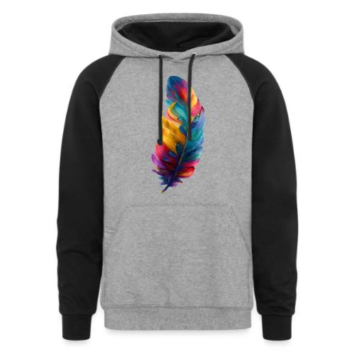 Spectrum Feather Flow - Unisex Colorblock Hoodie