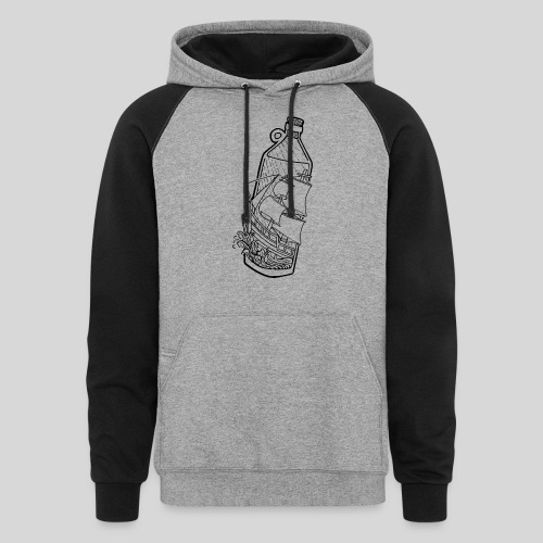 Ship in a bottle BoW - Unisex Colorblock Hoodie
