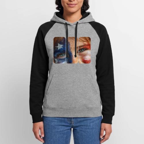 USA: Patriot Gaze - Unisex Colorblock Hoodie