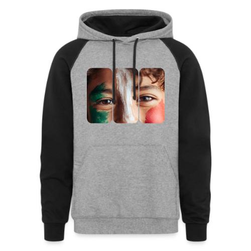 Mexico: Three Stripes of Pride - Unisex Colorblock Hoodie