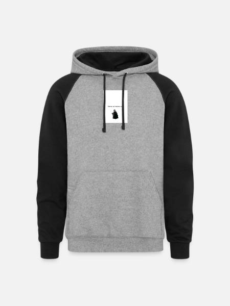 20260813_193336_ - Unisex Colorblock Hoodie - heather gray/black