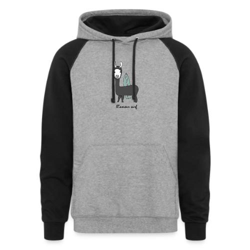 llamour surf. - Unisex Colorblock Hoodie
