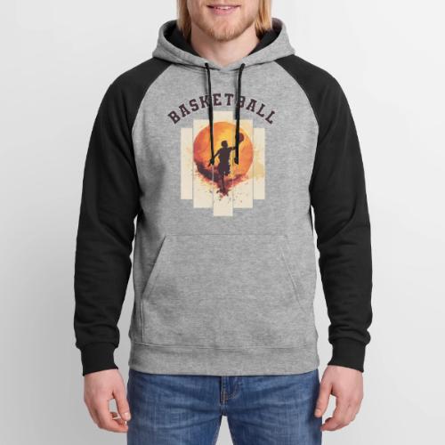 Basketball again and again - Unisex Colorblock Hoodie