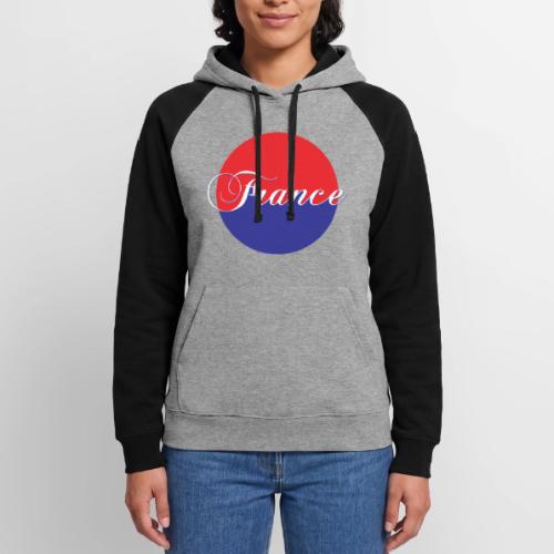 France Tricolore Circle - Unisex Colorblock Hoodie