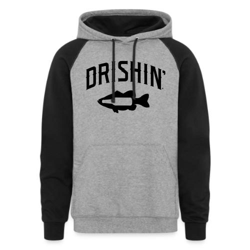 Largemouth Bass Drishin' Hoodies - Unisex Colorblock Hoodie
