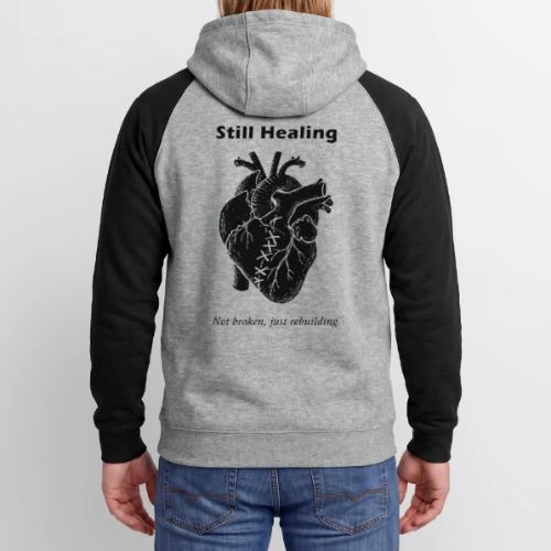 Self Healing Heart – Emotional Growth Design - Unisex Colorblock Hoodie