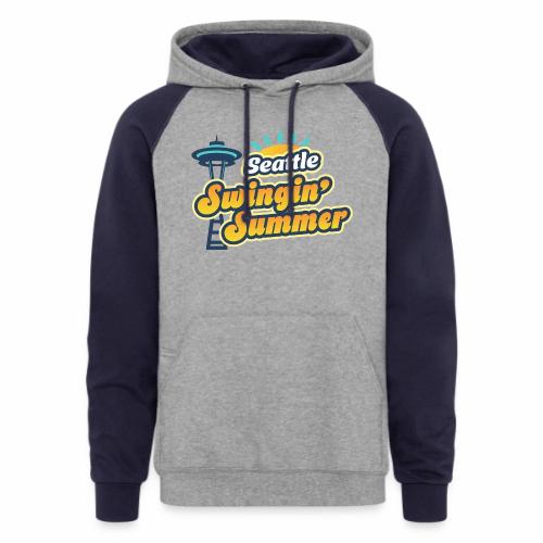 Seattle Swingin' Summer - Unisex Colorblock Hoodie