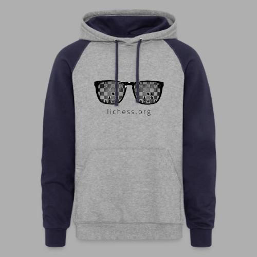Glasses-v1-spreadshirts - Unisex Colorblock Hoodie
