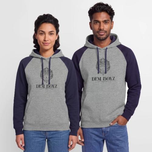 DemBoyz Full Logo (Black Edition) - Unisex Colorblock Hoodie