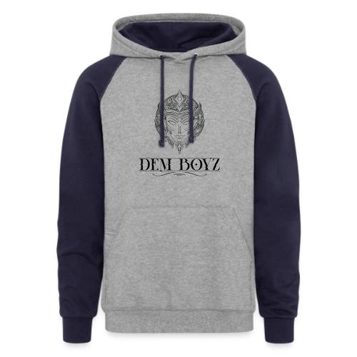 DemBoyz Full Logo (Black Edition) - Unisex Colorblock Hoodie