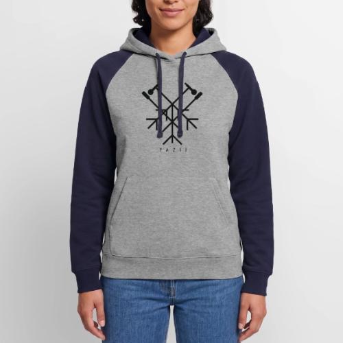 Pazij Black Logo - Unisex Colorblock Hoodie