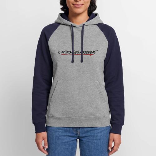 C.Strong Bloodline Logo (Black) - Unisex Colorblock Hoodie