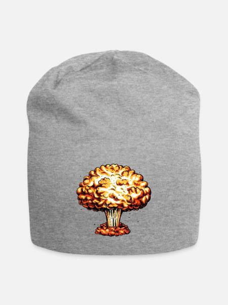 A Bomb - Atombombe - Jersey Beanie - heather gray - Front