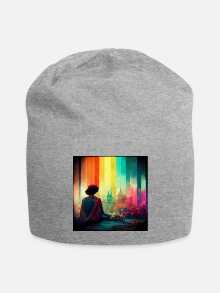 The Bright Side of Life - Jersey Beanie - heather gray