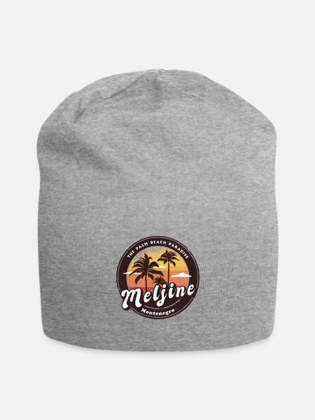 Meljine Montenegro beach design - Jersey Beanie - heather gray - Front