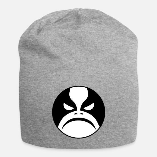 black metal beanie