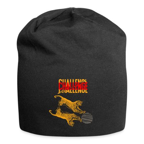 Double tiger fashion, jungle feline animals. - Jersey Beanie
