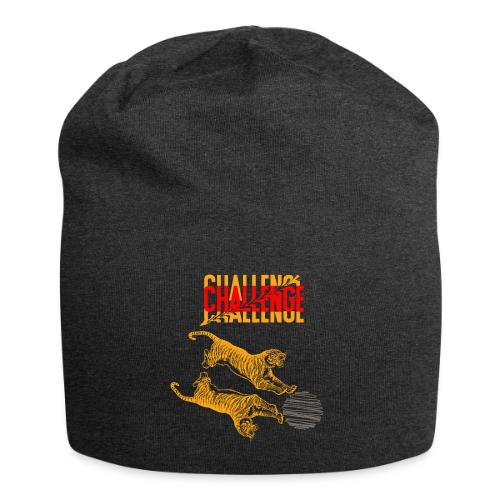 Double tiger fashion, jungle feline animals. - Jersey Beanie