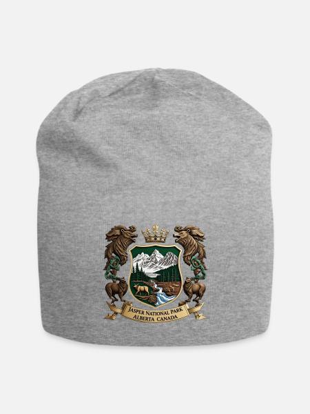 Jasper National Park Alberta Canada - Jersey Beanie - heather gray