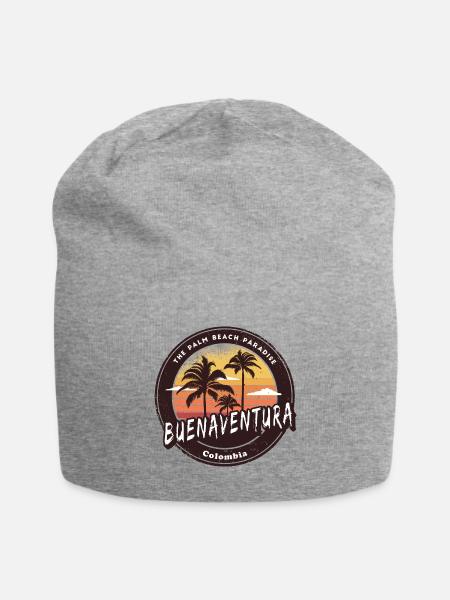 Buenaventura Palm Beach Design - Jersey Beanie - heather gray - Front