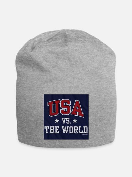 USA Versus The World Vintage Style - Jersey Beanie - heather gray