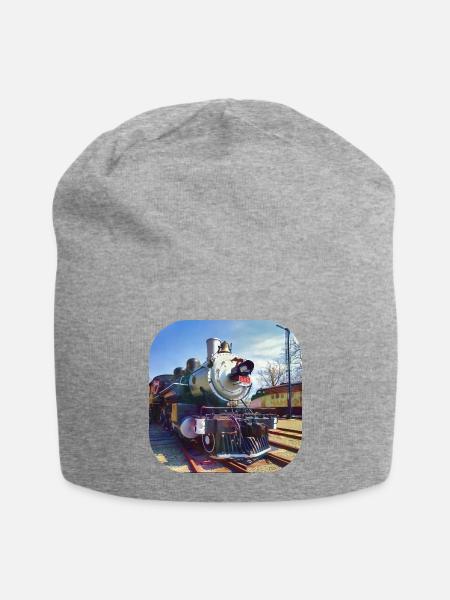 385 Steam Locomotive - Jersey Beanie - heather gray