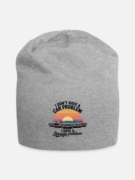 I Don't Have A Car Problem I Have Storage Problem - Jersey Beanie - heather gray