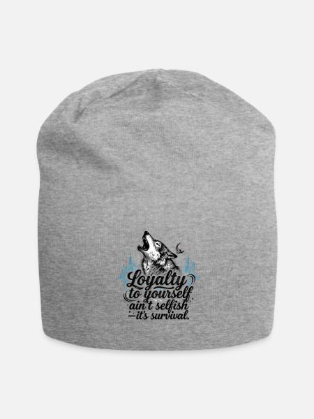 Loyalty To Yourself - Jersey Beanie - heather gray - Front