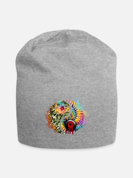 THE ESSENCE OF RADICAL BALANCE - Jersey Beanie - heather gray - Front