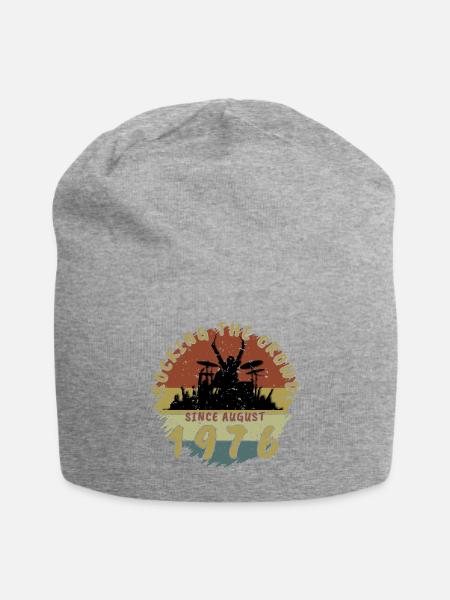 50th Birthday Rocking the crowd DRM 08/1976 - Jersey Beanie - heather gray - Front