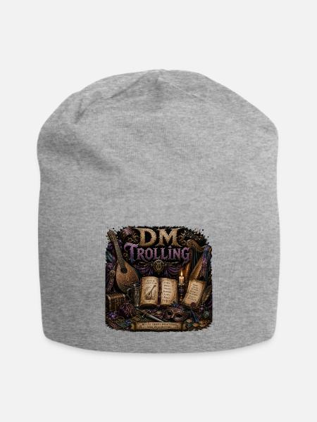 RPG Tabletop Bard - Jersey Beanie - heather gray - Front