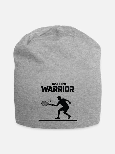 Baseline Warrior Tennis Silhouette - Jersey Beanie - heather gray