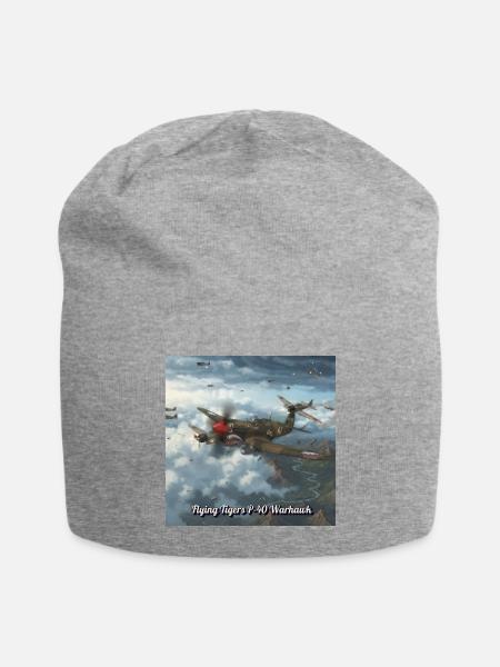 Flying Tigers P40 Warhawk - Jersey Beanie - heather gray - Front