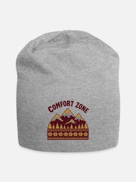  Mountains Knit From Wool - Jersey Beanie - heather gray