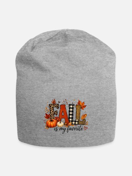 Cozy Fall Is My Favorite Graphic T-Shirt / Hoodie  - Jersey Beanie - heather gray