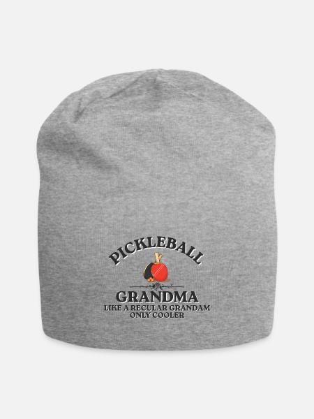 Pickleball Grandma - Jersey Beanie - heather gray - Front