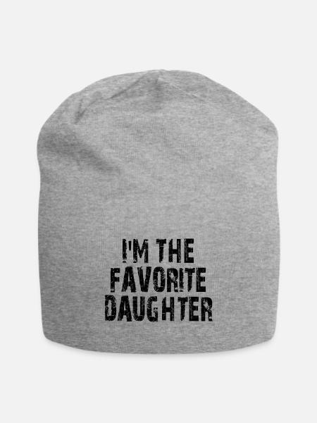 Family Favorites Gifts & more I'm The Favorite Dau - Jersey Beanie - heather gray - Front