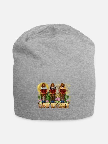 Howdy Nutcraker - Jersey Beanie - heather gray - Front