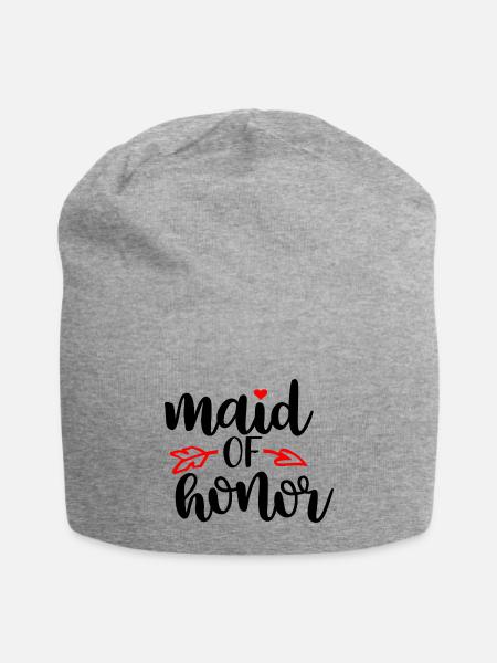 Maid Of Honor - Jersey Beanie - heather gray - Front