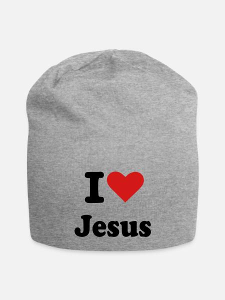 Jesus - Jersey Beanie - heather gray