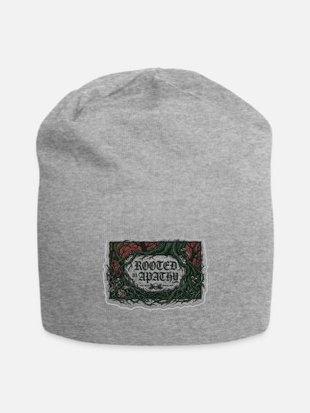 Rooted in Apathy - Jersey Beanie - heather gray