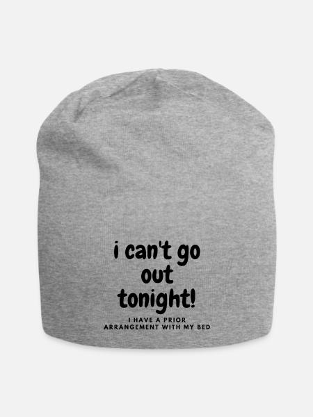 Prioritize naps - Jersey Beanie - heather gray - Front