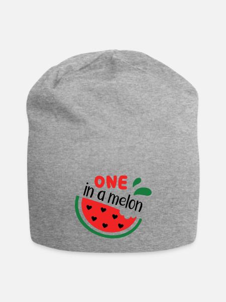 One in a Melon - Jersey Beanie - heather gray
