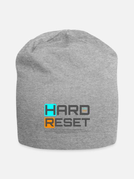 Hard Reset - A mindset shift for the grinders - Jersey Beanie - heather gray - Front
