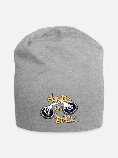 Hands on Deck - Jersey Beanie - heather gray - Front