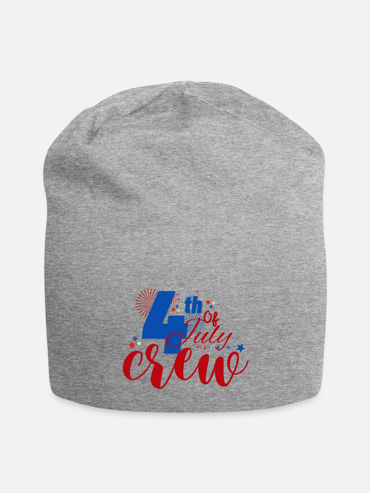 4th Of July - Jersey Beanie - heather gray - Front