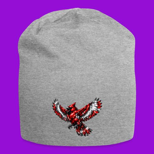 Silver Cardinal in Flight - Jersey Beanie