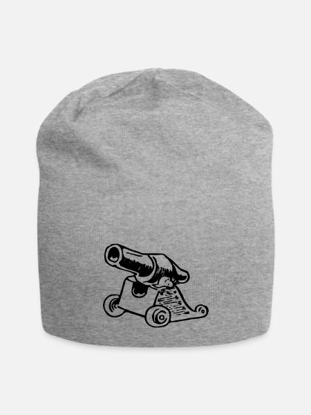 Cannon 6 - Jersey Beanie - heather gray - Front